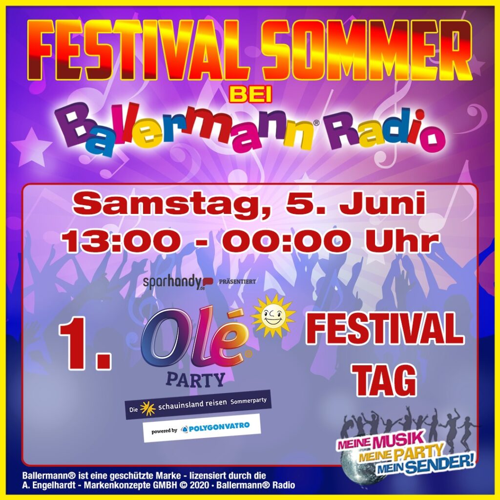 Festival Sommer bei Ballermann Radio Spezialsendung zur