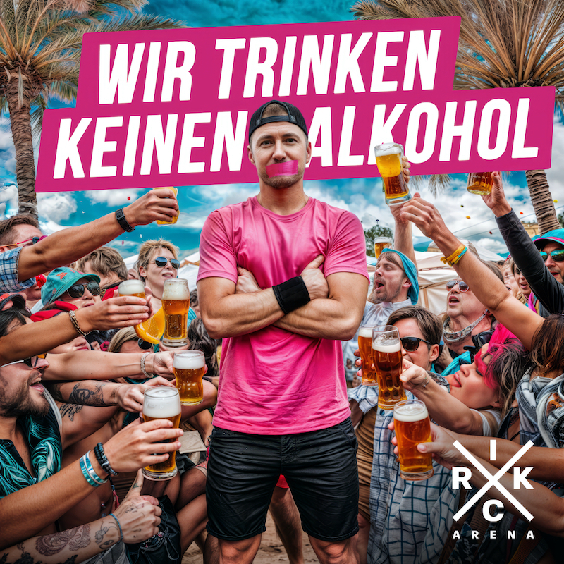 „Wir trinken keinen Alkohol“: Rick Arena sorgt für Stimmung