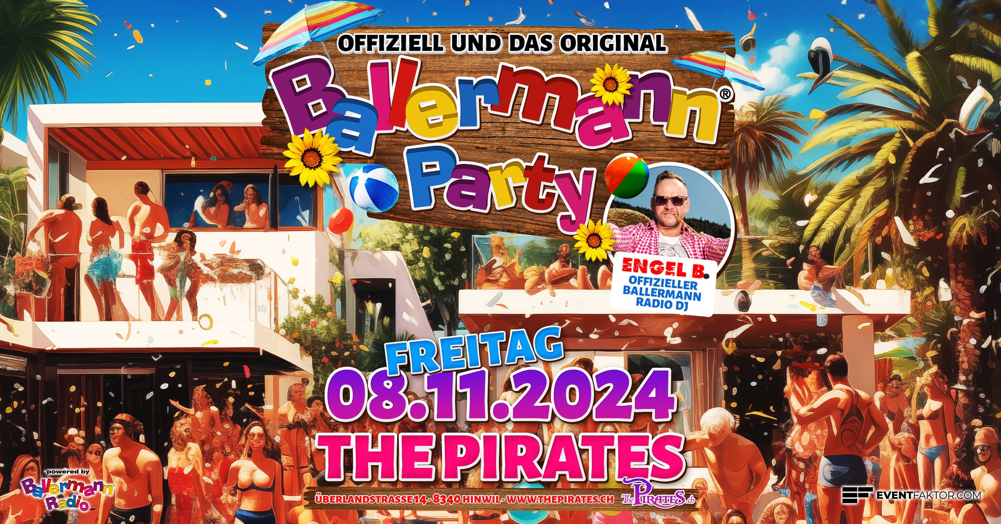 Partysause vom Feinsten: Die originale Ballermann Party im The Pirates Hinwil