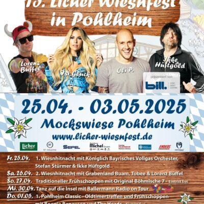 Plakat 15. Licher Wiesnfest